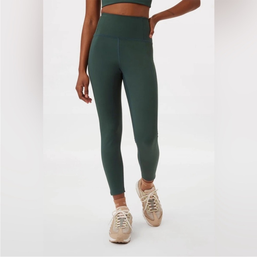 Girlfriend Collective Compressive Green High Rise Leggings Size Small